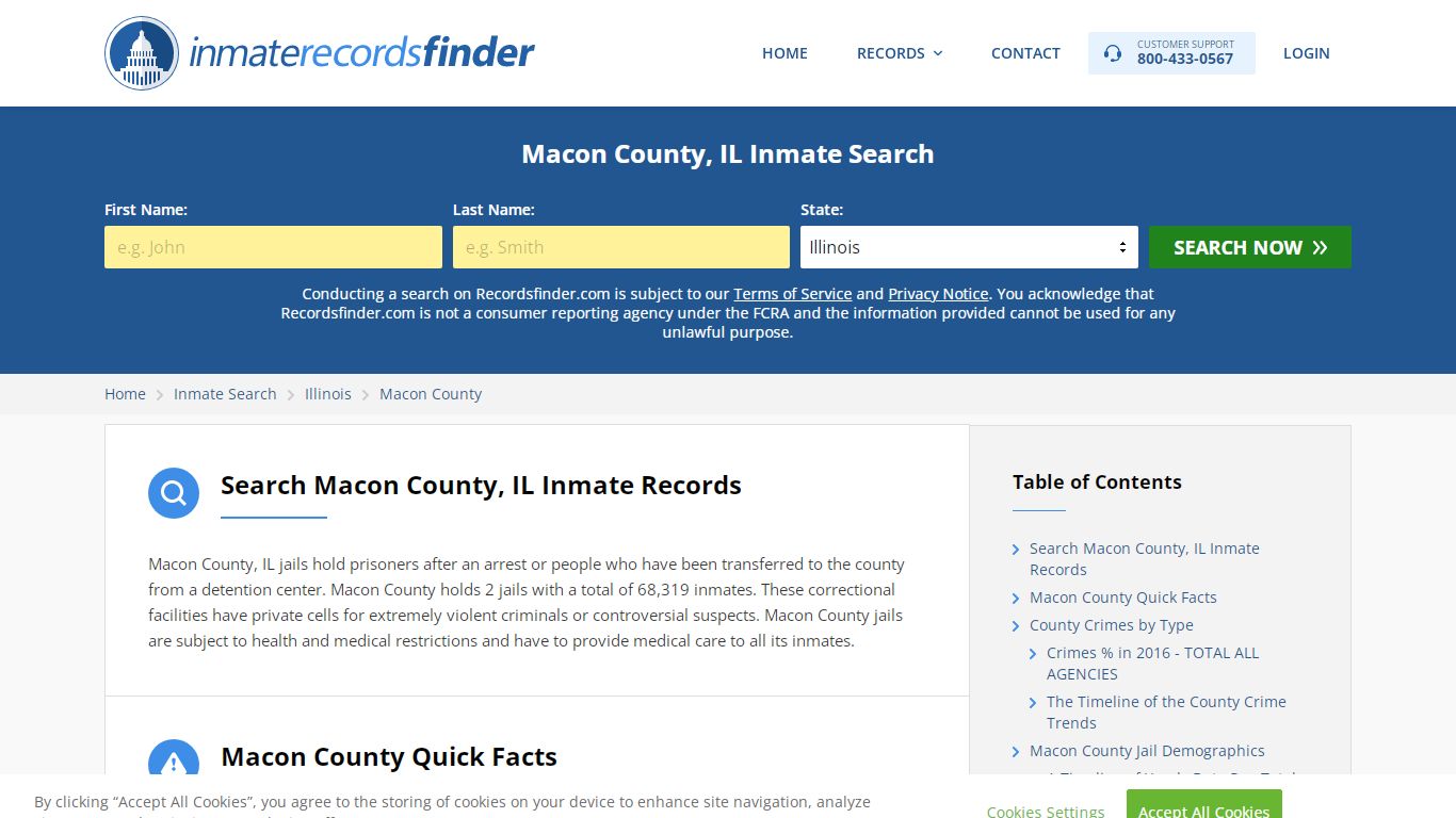 Macon County, IL Inmate Lookup & Jail Records Online