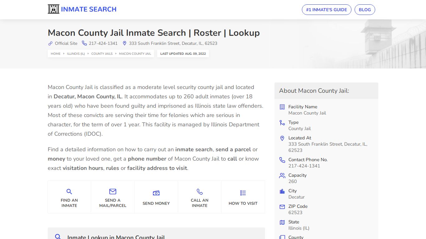 Macon County Jail Inmate Search | Roster | Lookup