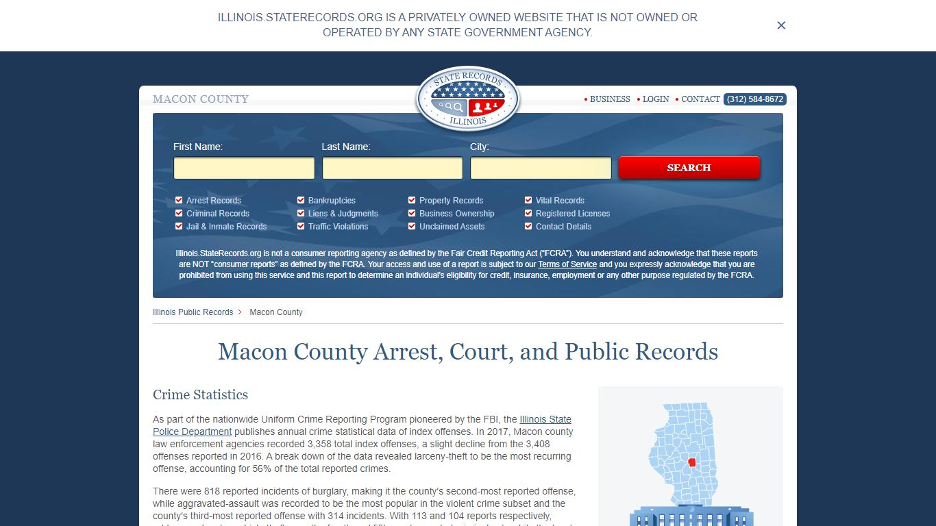 Macon County Arrest, Court, and Public Records